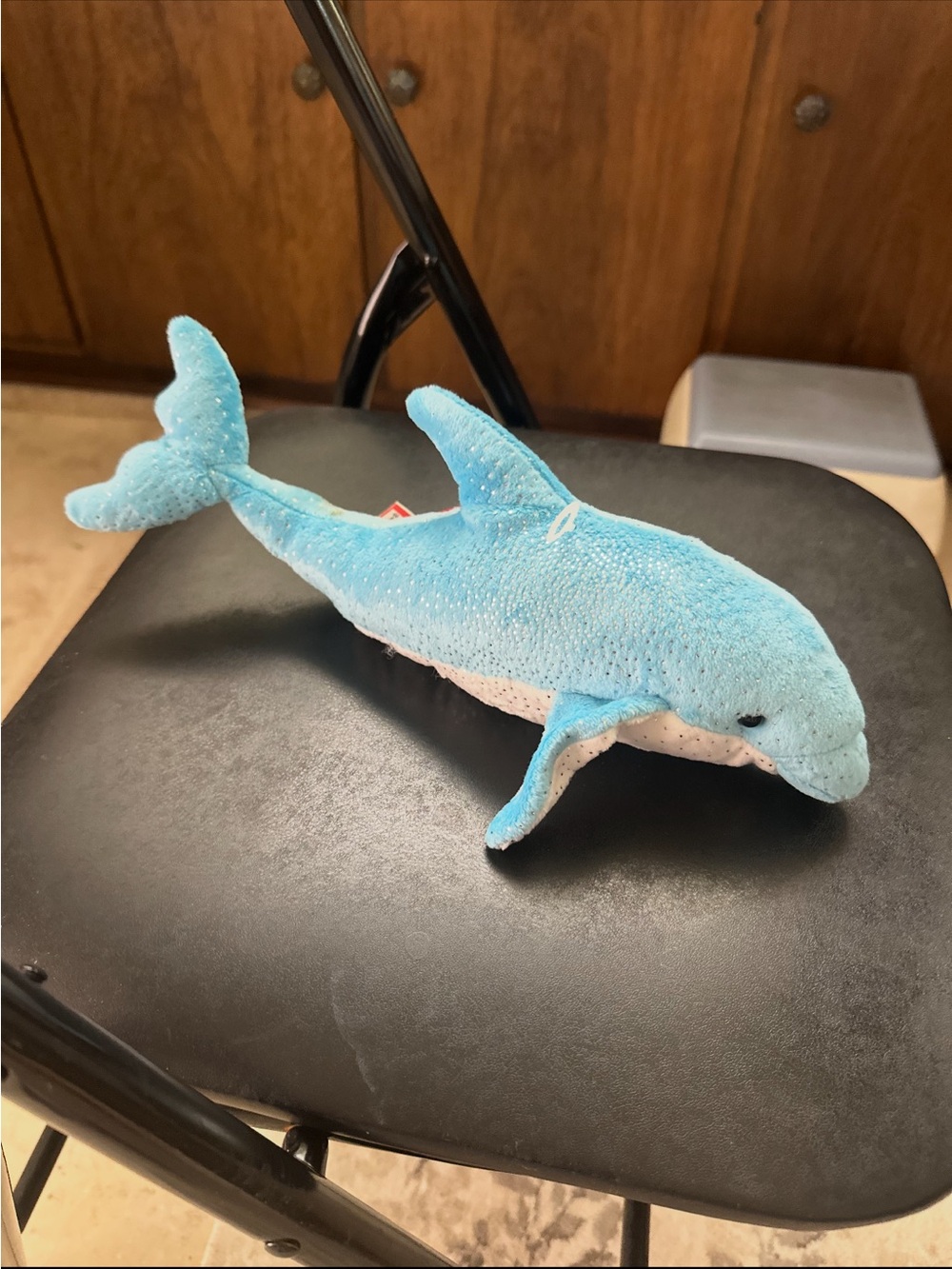 Blue Plush Dolphin Toy - Douglas Brand